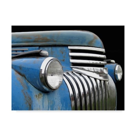 Trademark Fine Art Larry Hunter 'Chevy Grill Blue' Canvas Art, 18x24 ALI41865-C1824GG